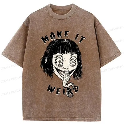 Tokyo-Tiger Make It Weird Washed T-Shirt