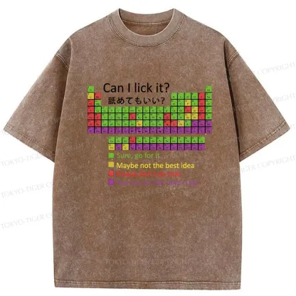 Tokyo-Tiger Can I Lick It Washed T-Shirt