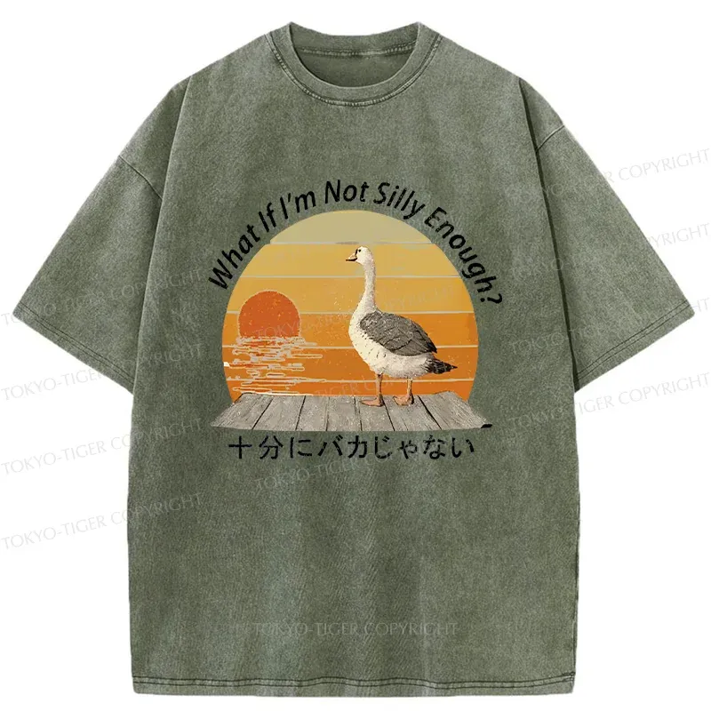 Tokyo-Tiger Not A Particularly Stupid Goose Washed T-Shirt