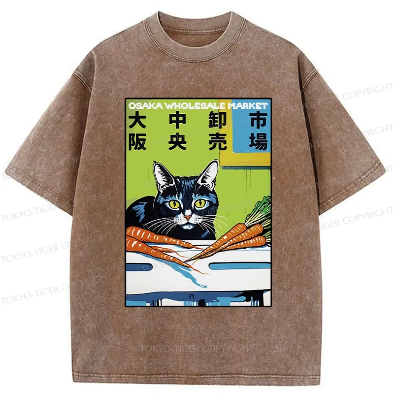 Tokyo-Tiger Osaka Wholesale Market Washed T-Shirt