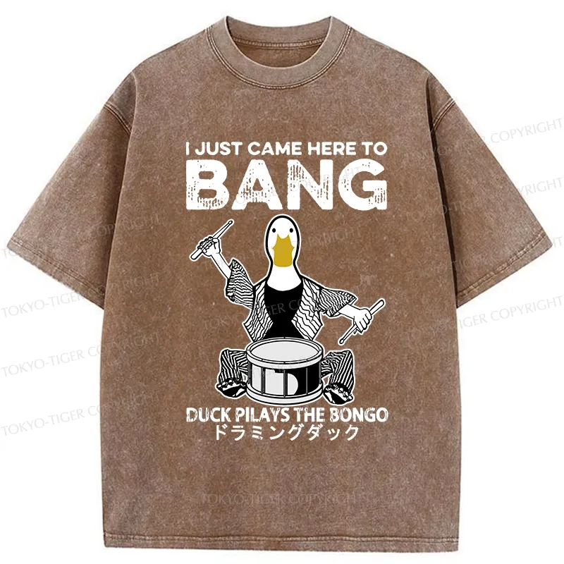 Tokyo-Tiger Drumming Duck Washed T-Shirt