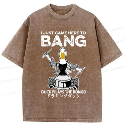 Tokyo-Tiger Drumming Duck Washed T-Shirt