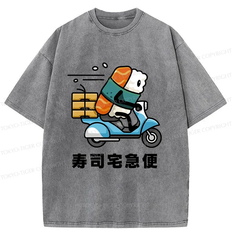Tokyo-Tiger Sushi Express Washed T-Shirt