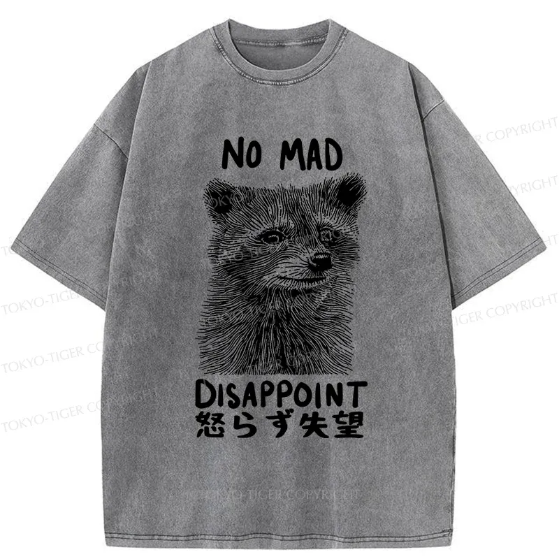 Tokyo-Tiger Disappointed Raccoon Washed T-Shirt
