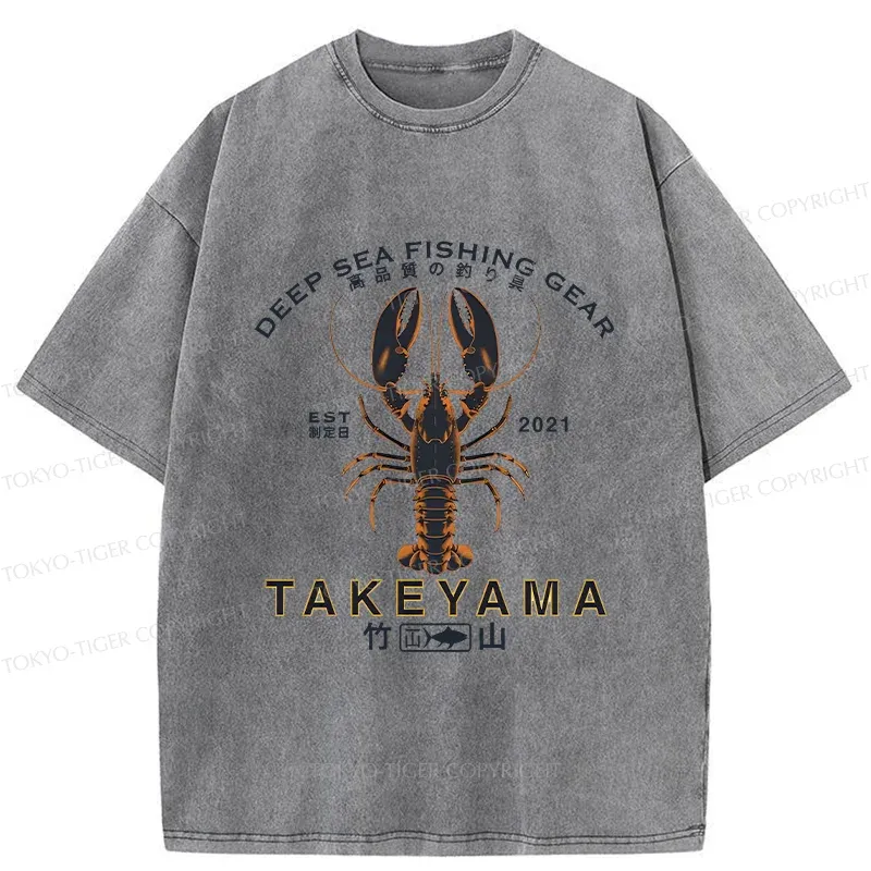 Tokyo-Tiger Deep Sea Prawn Washed T-Shirt