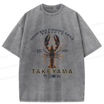 Tokyo-Tiger Deep Sea Prawn Washed T-Shirt