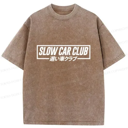 Tokyo-Tiger Japan Automobile Club Washed T-Shirt