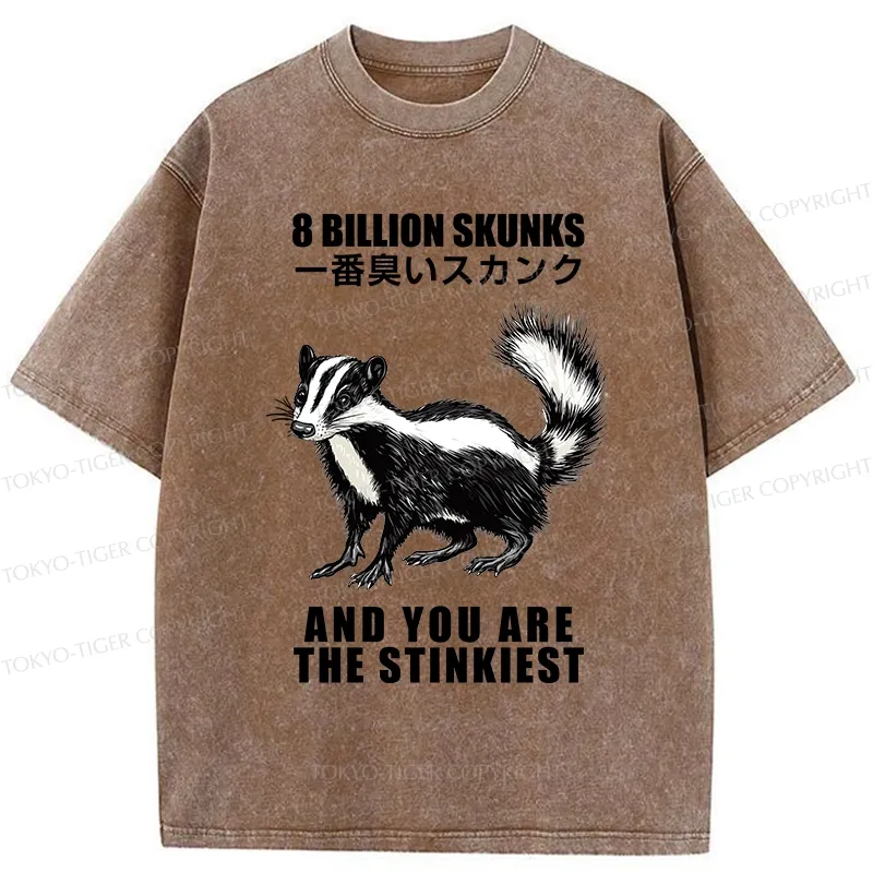 Tokyo-Tiger The Stinkiest Skunk Washed T-Shirt