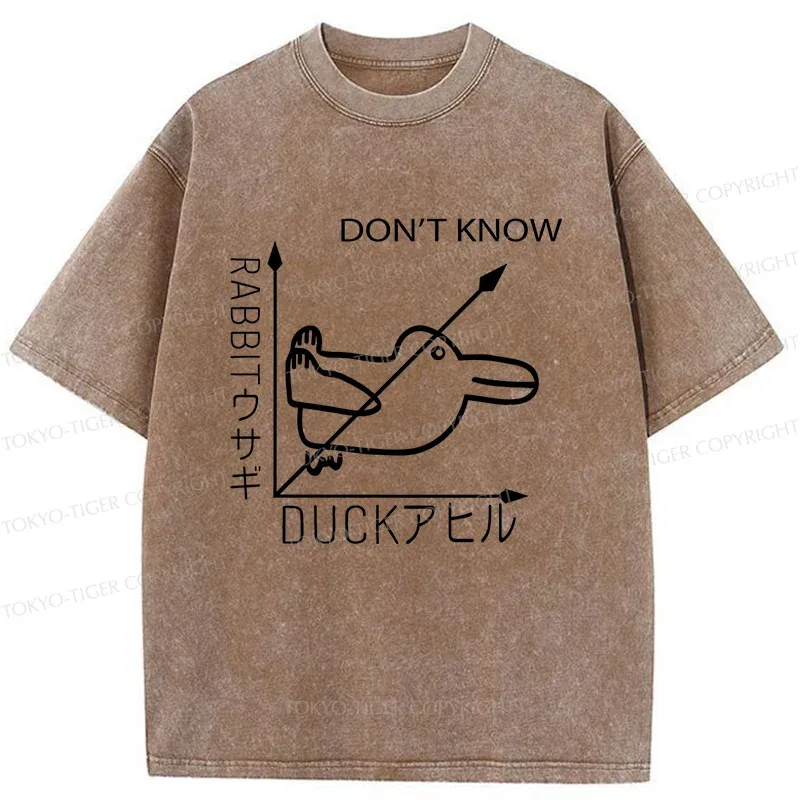 Tokyo-Tiger Rabbit Or Duck Washed T-Shirt
