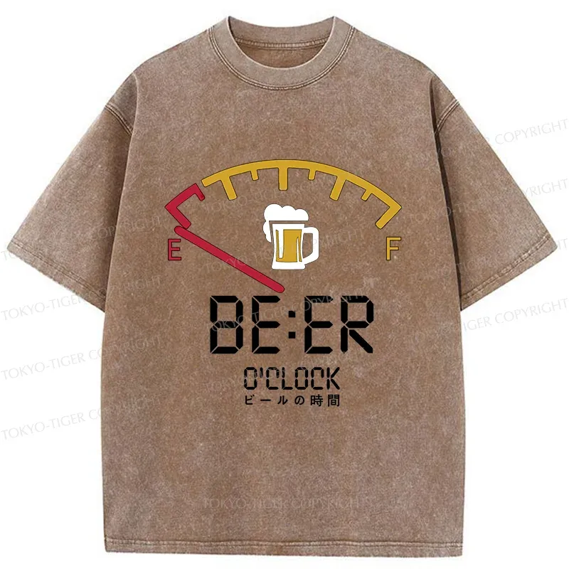 Tokyo-Tiger Beer Time Washed T-Shirt