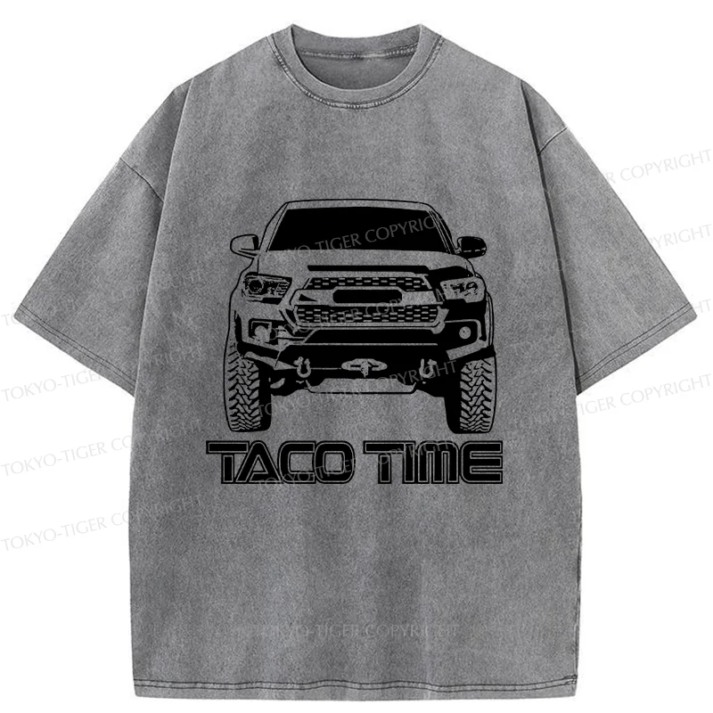 Tokyo-Tiger Japanese Classic Car Washed T-Shirt