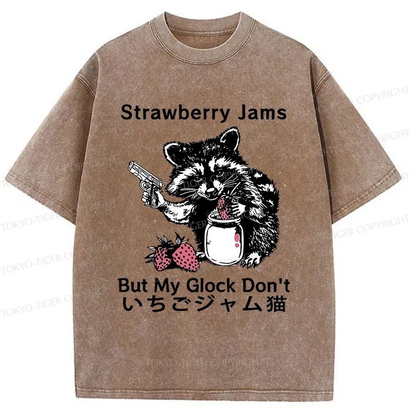 Tokyo-Tiger Naughty Raccoon Washed T-Shirt