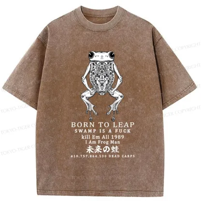 Tokyo-Tiger Born To Leap Washed T-Shirt