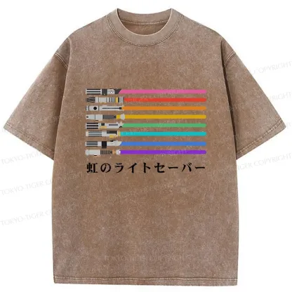 Tokyo-Tiger Rainbow Weapons Washed T-Shirt