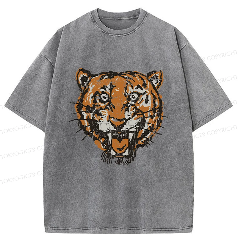 Tokyo-Tiger Vintage Japanese Tiger Washed T-Shirt