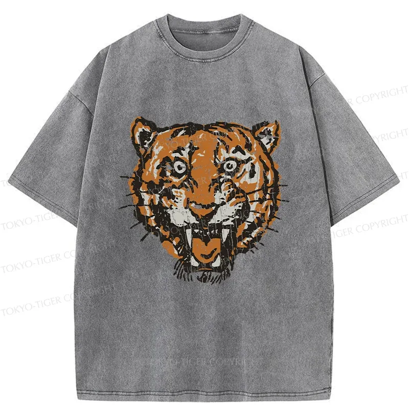 Tokyo-Tiger Vintage Japanese Tiger Washed T-Shirt