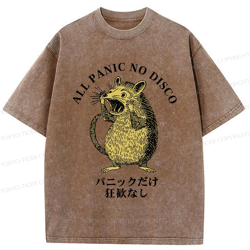 Tokyo-Tiger All Panic No Disco Washed T-Shirt