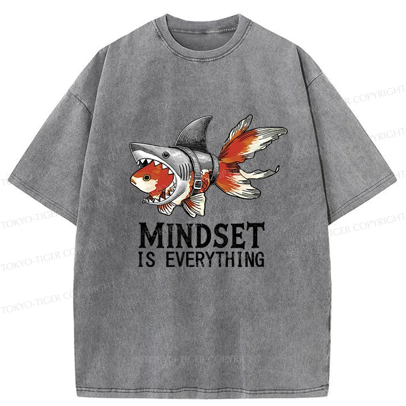 Tokyo-Tiger Goldfish Disguised As Shark Washed T-Shirt