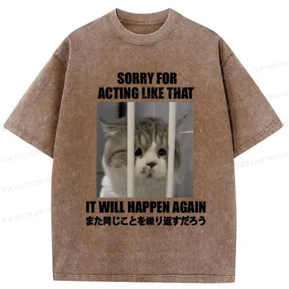 Tokyo-Tiger It Will Happen Again Washed T-Shirt