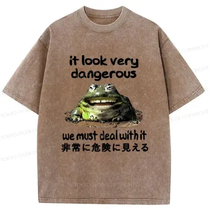 Tokyo-Tiger Dangerous Frog Washed T-Shirt