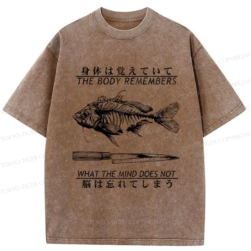 Tokyo-Tiger Unforgotten By The Body Washed T-Shirt