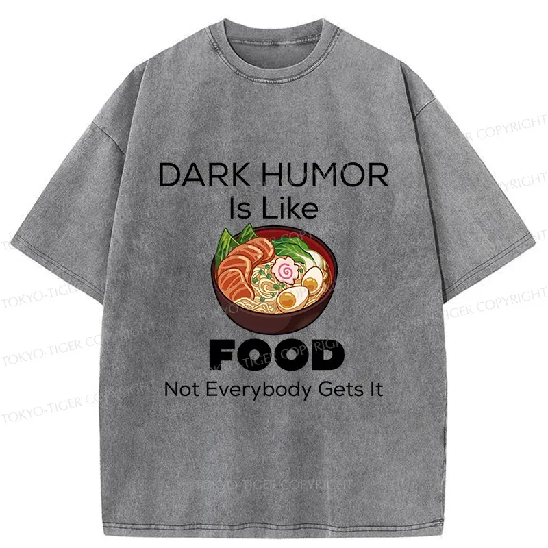 Tokyo-Tiger Fun Of Black Humor Washed T-Shirt