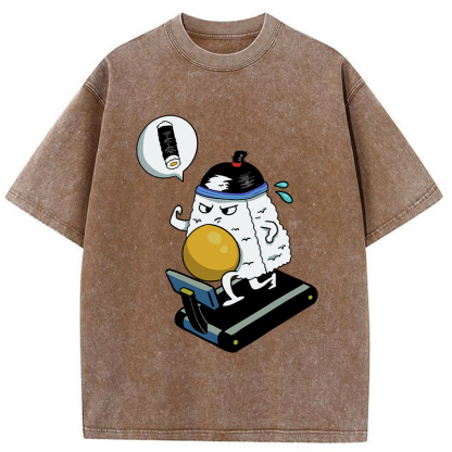 Tokyo-Tiger I Wish To Be As Thin As Sushi Washed T-Shirt