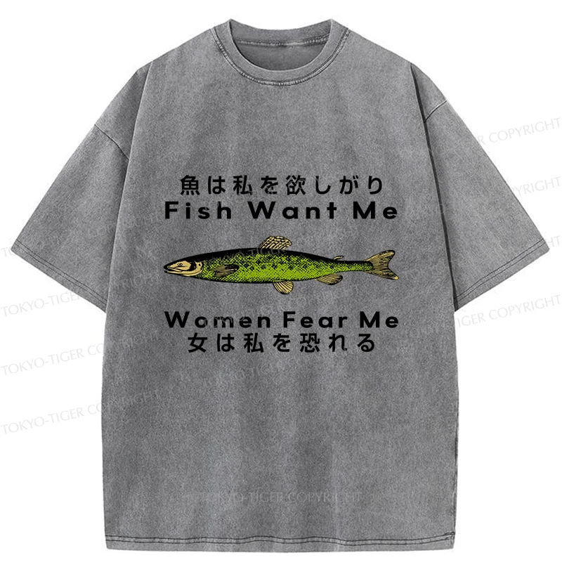 Tokyo-Tiger Fishing Essential Washed T-Shirt