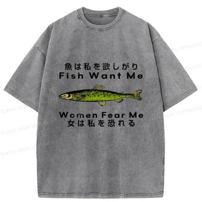 Tokyo-Tiger Fishing Essential Washed T-Shirt