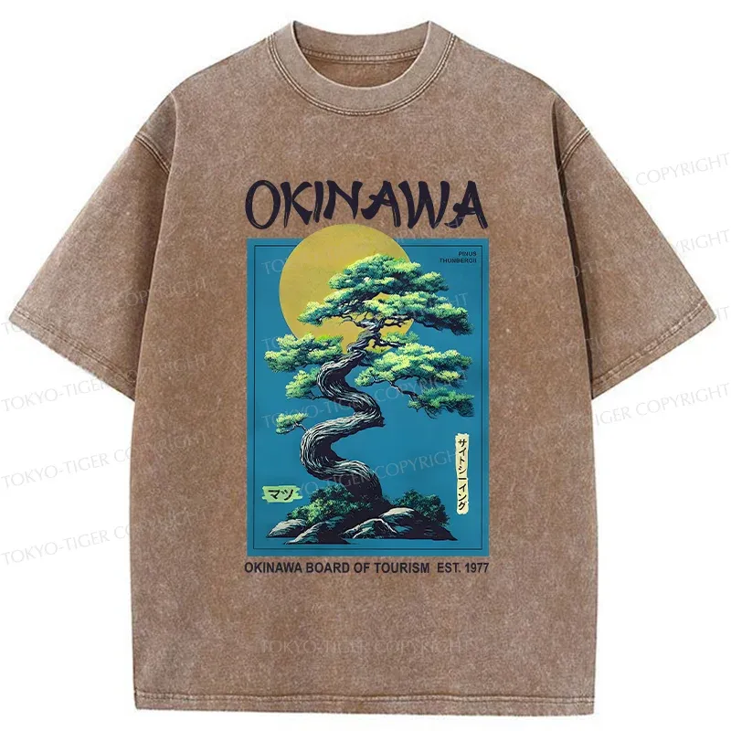 Tokyo-Tiger Vintage Japanese Bonsai Washed T-Shirt
