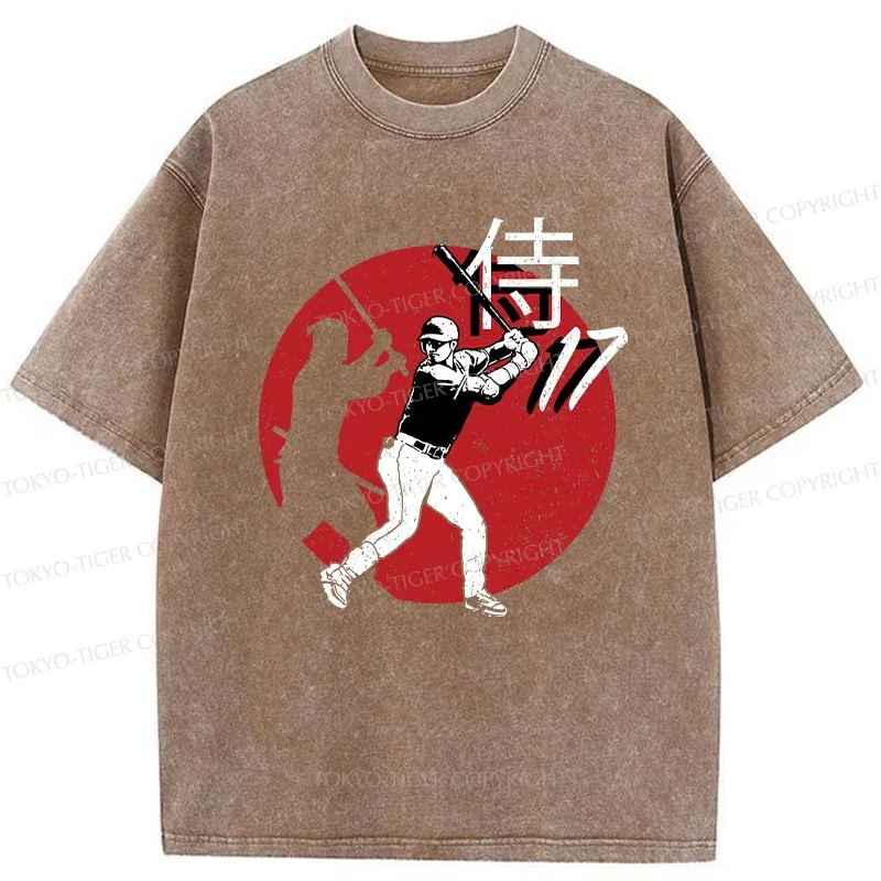 Tokyo-Tiger Ninja Baseball Washed T-Shirt