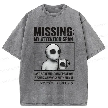Tokyo-Tiger Approach It With A Meme Washed T-Shirt