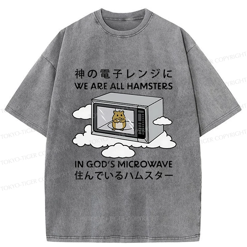 Tokyo-Tiger Poor Hamster Washed T-Shirt