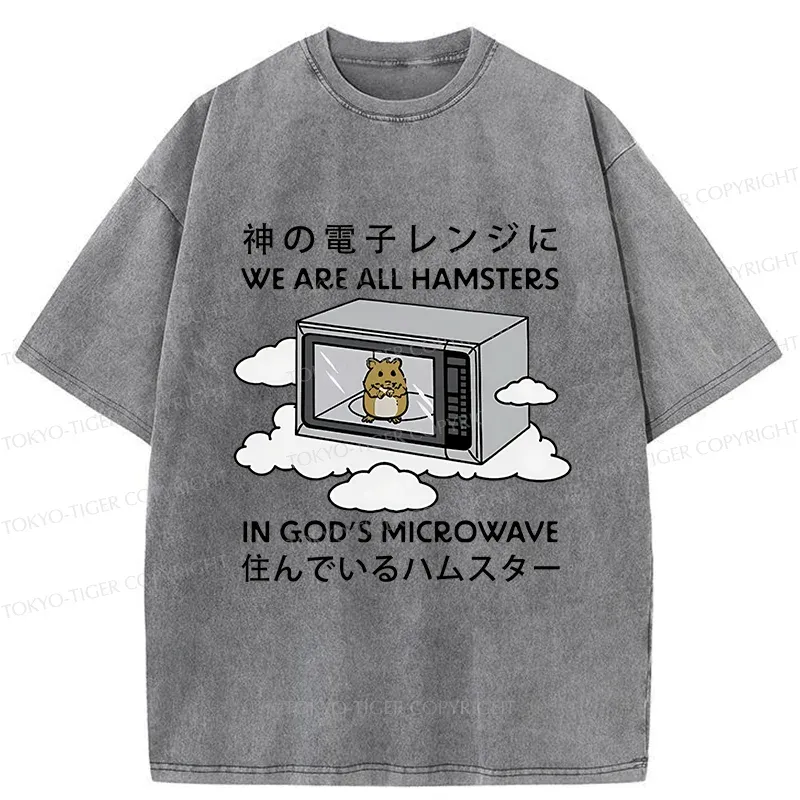 Tokyo-Tiger Poor Hamster Washed T-Shirt
