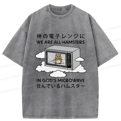 Tokyo-Tiger Poor Hamster Washed T-Shirt