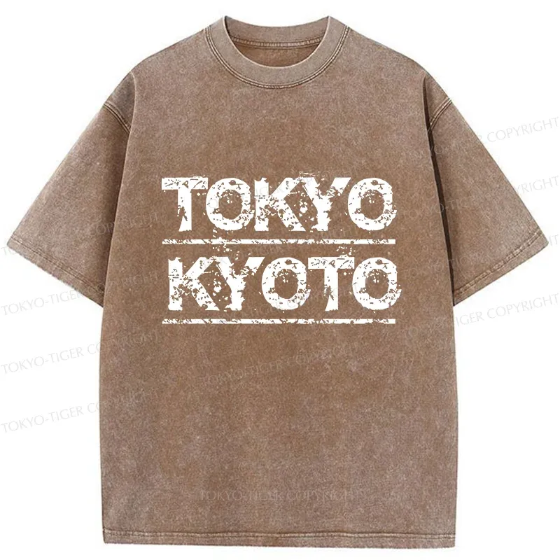 Tokyo-Tiger Tokyo Japan Washed T-Shirt