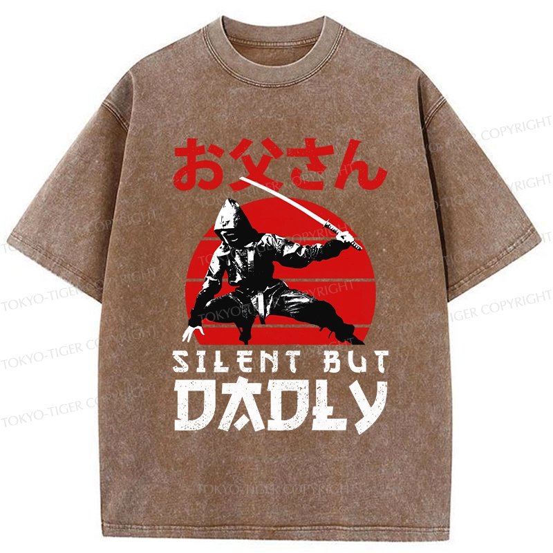 Tokyo-Tiger Happy Father's Day Washed T-Shirt