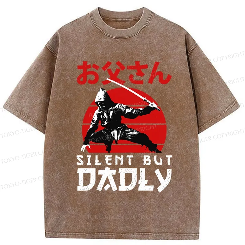 Tokyo-Tiger Happy Father's Day Washed T-Shirt