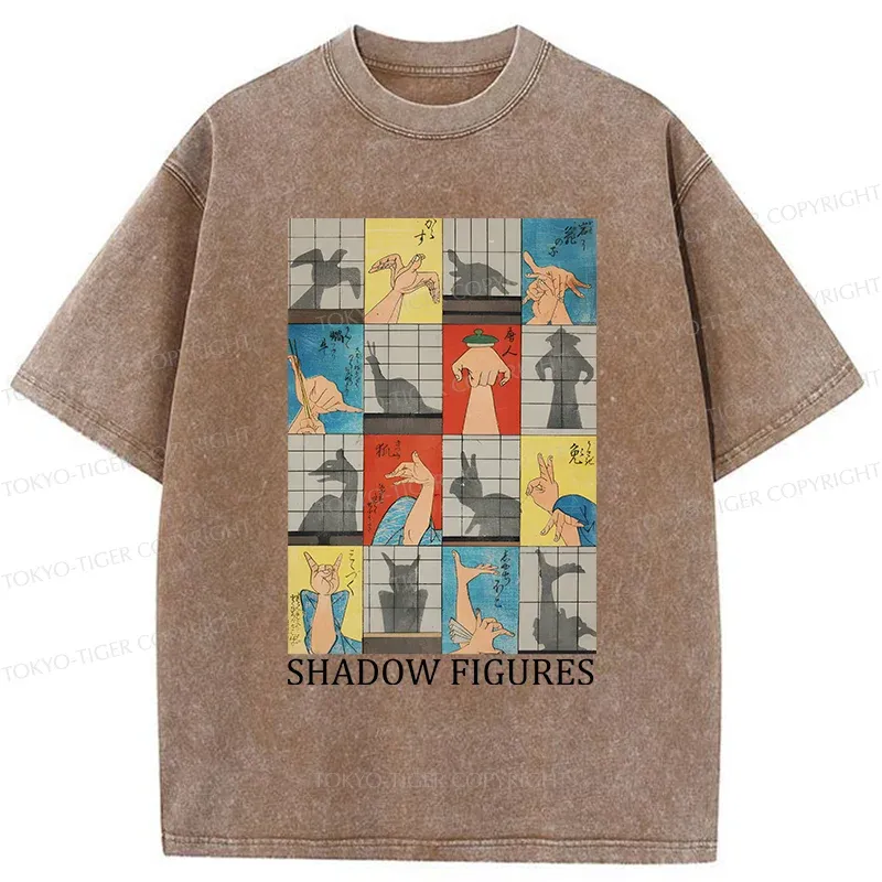 Tokyo-Tiger Traditional Gesture Shadow Washed T-Shirt