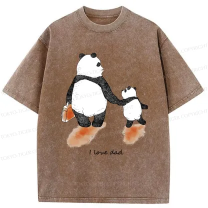 Tokyo-Tiger I Love My Father Washed T-Shirt