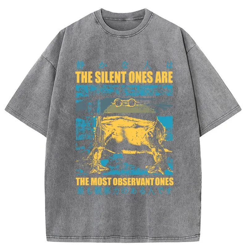 Tokyo-Tiger Silent Frog Japanese Washed T-Shirt