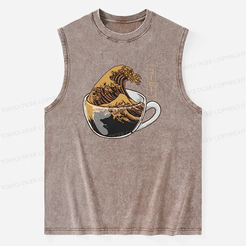 Tokyo-Tiger Coffee Wave Washed Tank