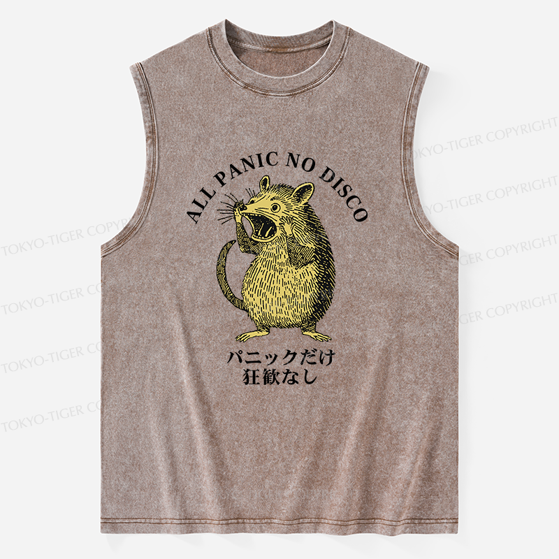 Tokyo-Tiger All Panic No Disco Washed Tank