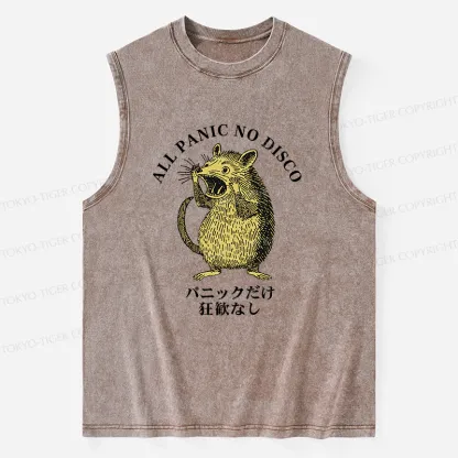 Tokyo-Tiger All Panic No Disco Washed Tank