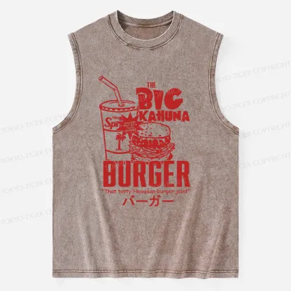 Tokyo-Tiger Tasty Hawaiian Burger Washed Tank