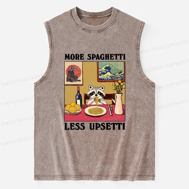 Tokyo-Tiger More Spaghetti Less Upsetti Japanese Washed Tank