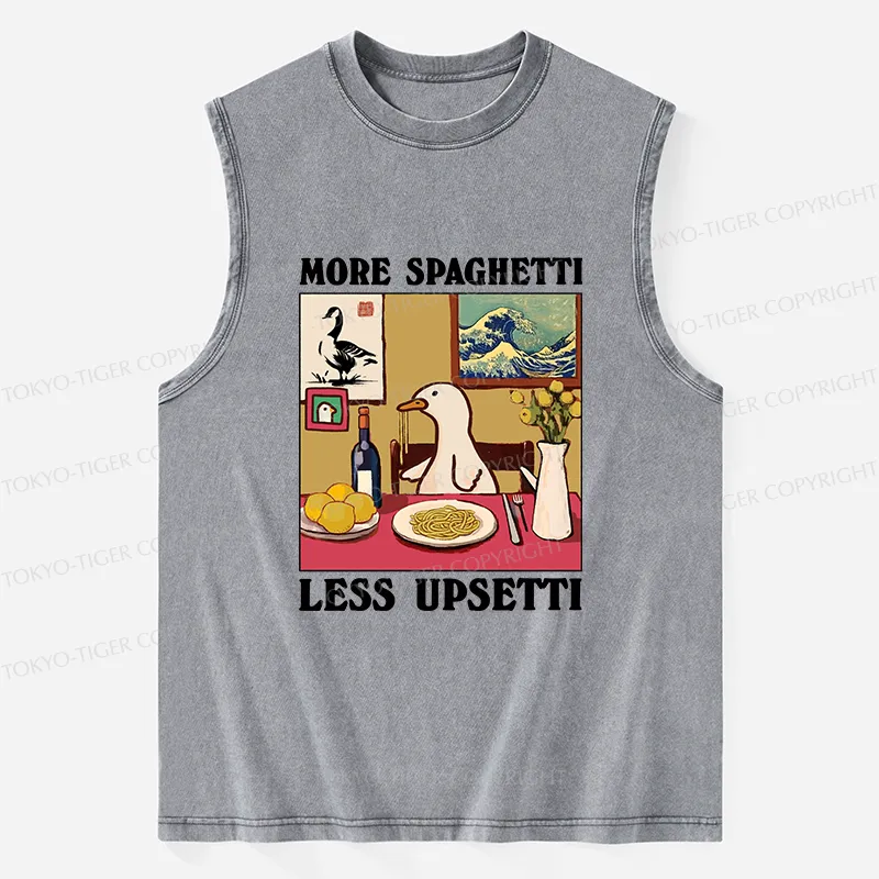 Tokyo-Tiger More Spaghetti Less Upsetti Goose Washed Tank