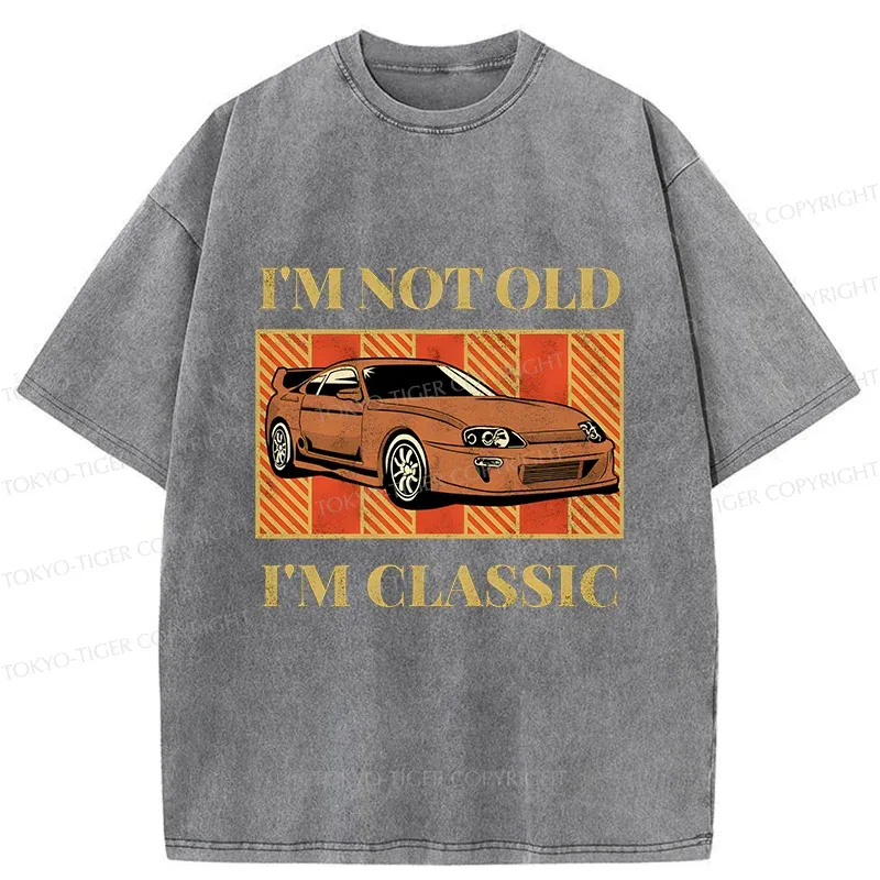 Tokyo-Tiger Classic Japanese Sports Car Washed T-Shirt