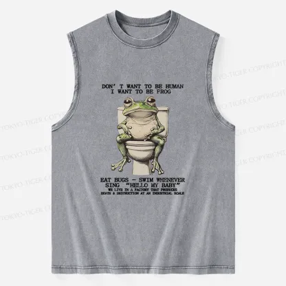 Tokyo-Tiger I Just Want To Be A Frog Washed Tank