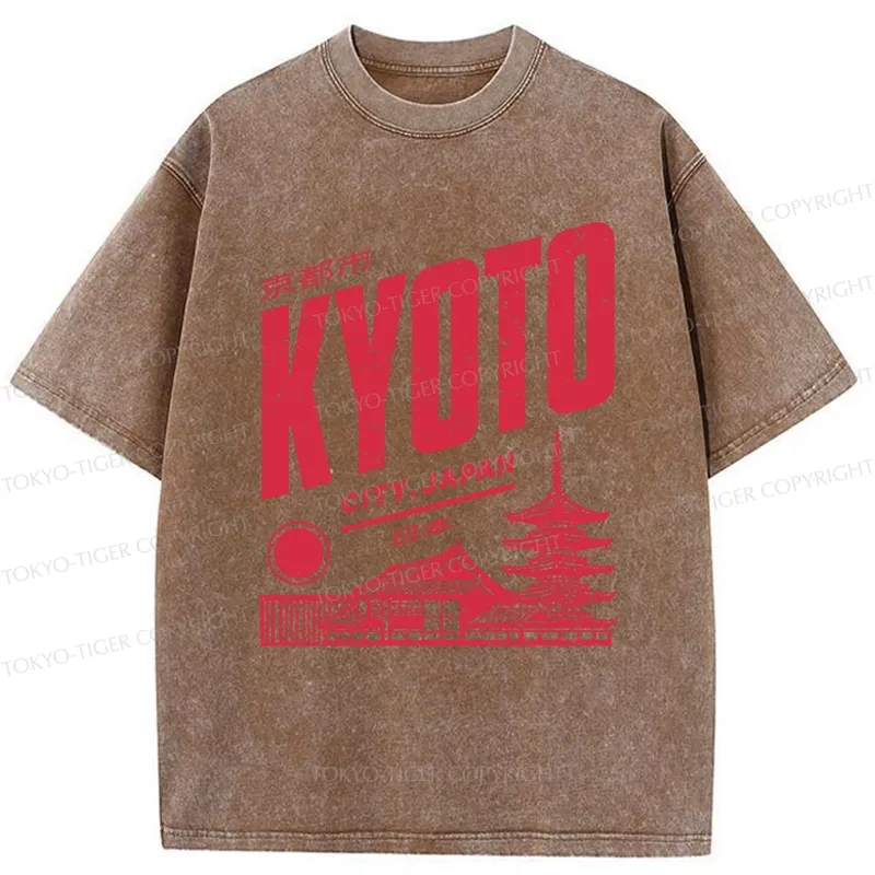 Tokyo-Tiger Vintage Kyoto Washed T-Shirt